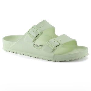 Birkenstock Arizona Faded Lime Slides EUC 37